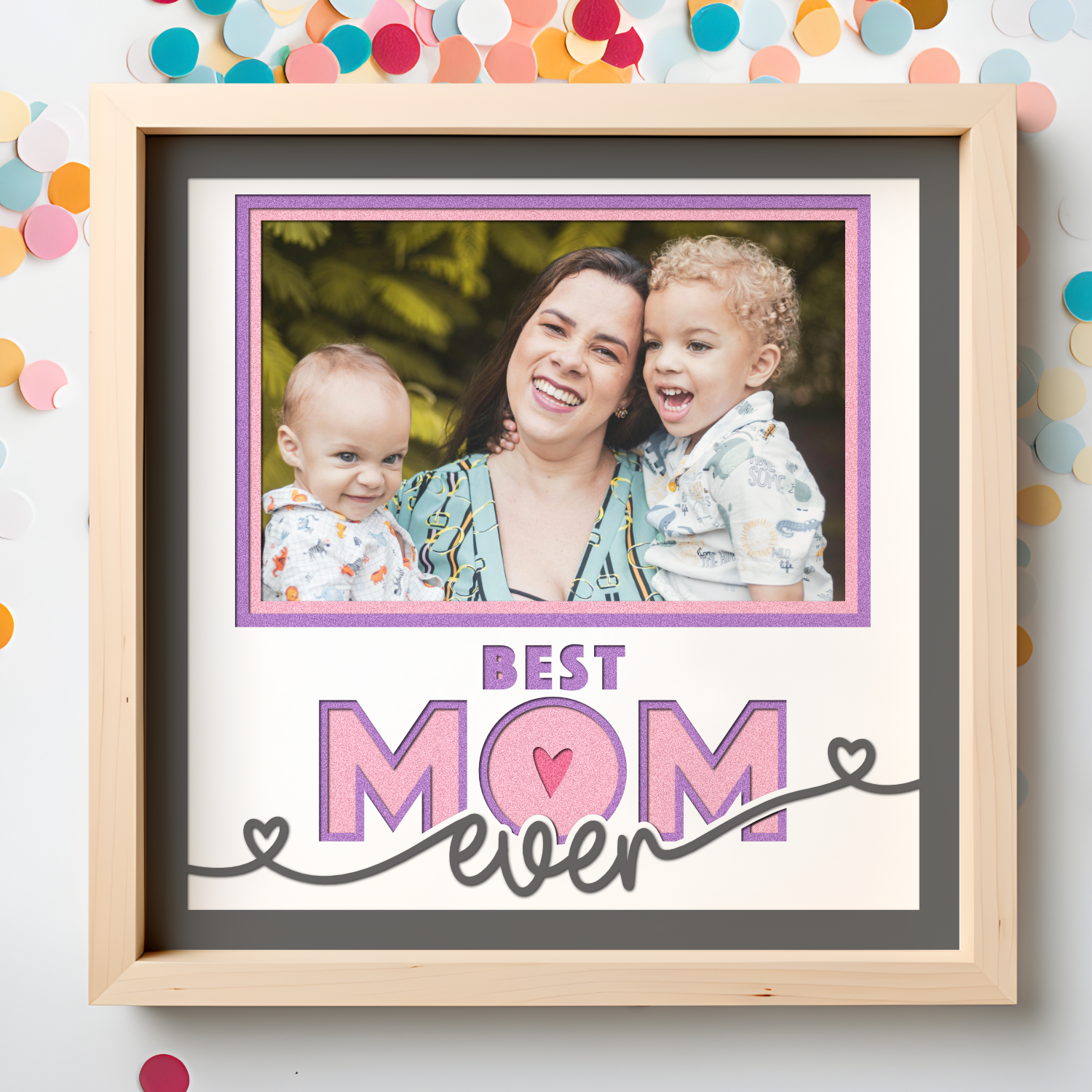 Best Mom Ever Picture Frame Shadow Box Project