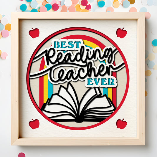 Best Reading Ever Layered SVG Shadow Box Project