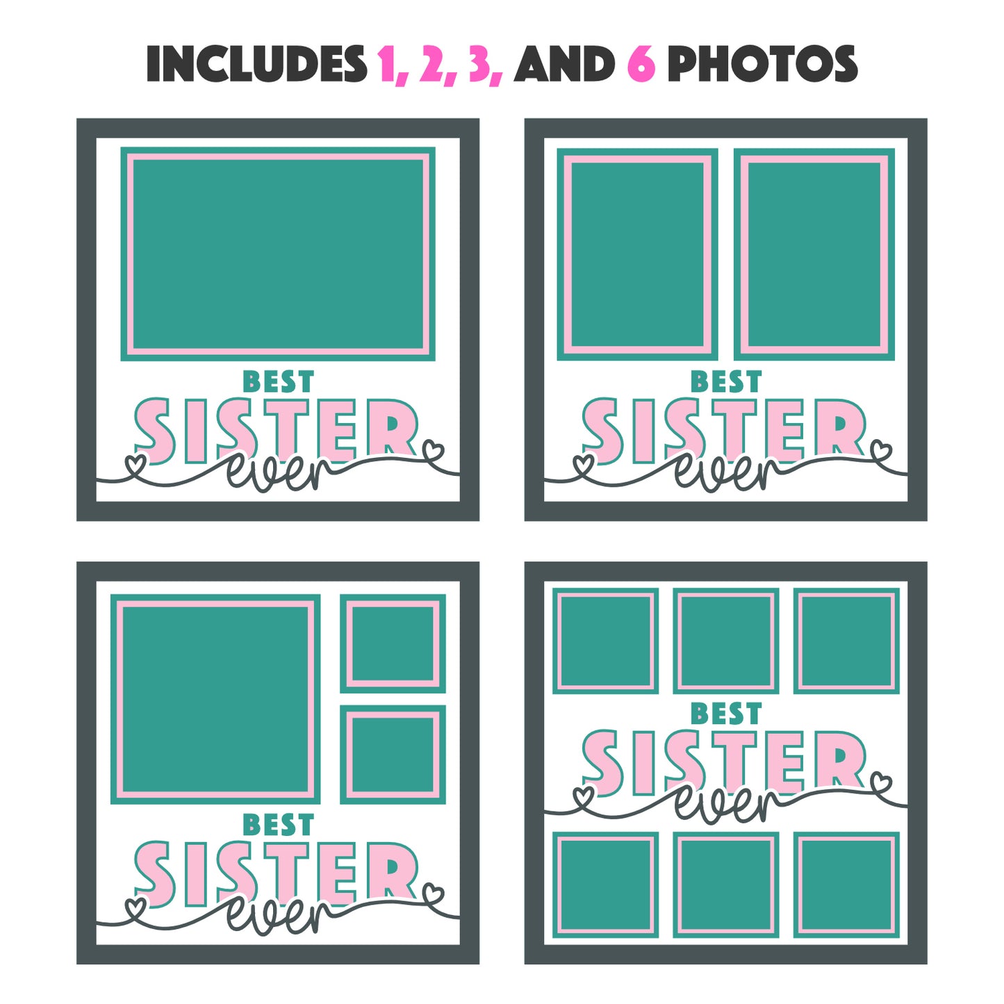 Best Sister Ever Picture Frame Shadow Box Project