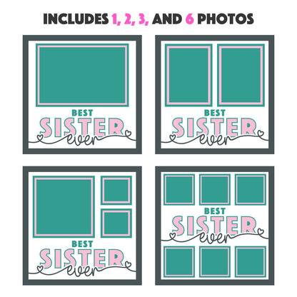 Best Sister Ever Picture Frame Shadow Box Project