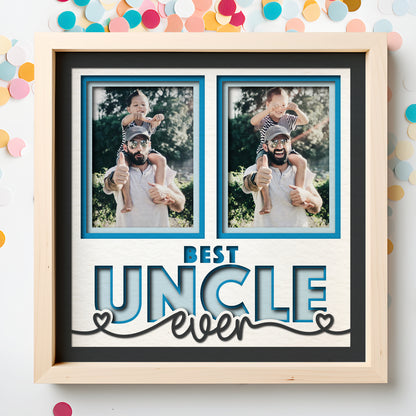 Best Uncle Ever Picture Frame Shadow Box Project