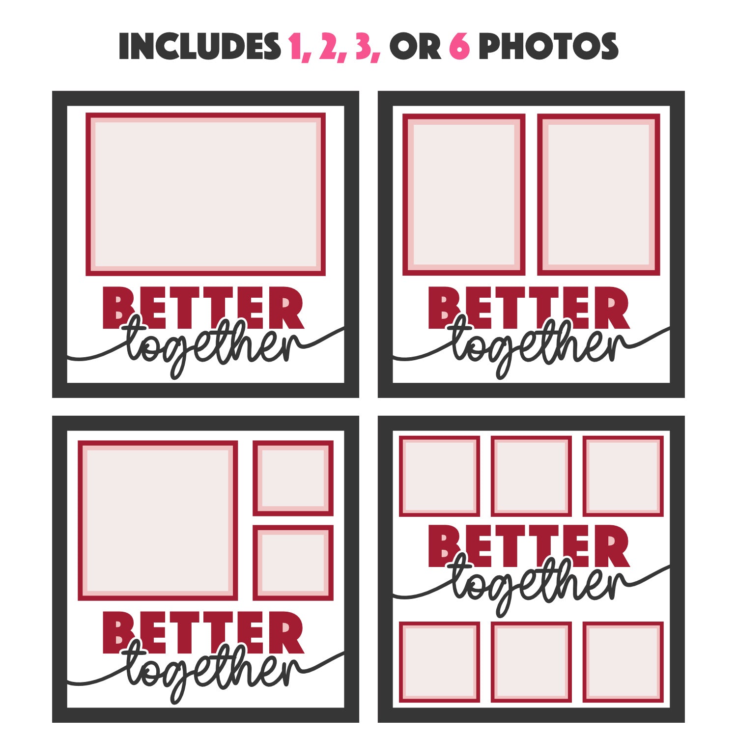 Better Together Couple Picture Frame Layered Shadow Box Project