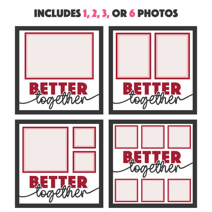 Better Together Couple Picture Frame Layered Shadow Box Project