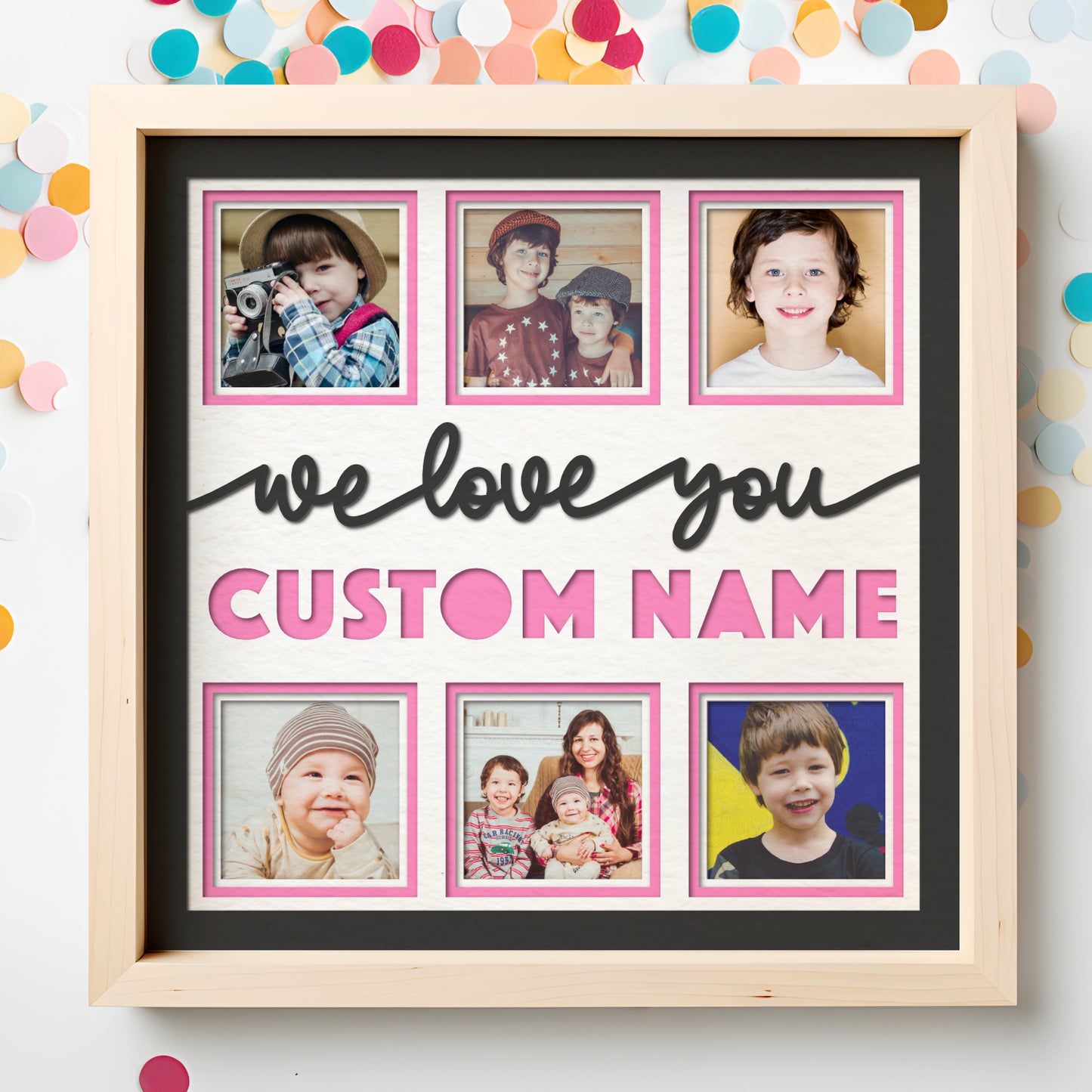 Customizable Love You Picture Frame Shadow Box Project