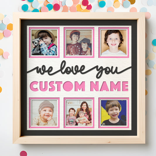 Customizable Love You Picture Frame Shadow Box Project
