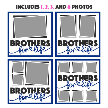 Brothers for Life Picture Frame Layered Shadow Box Project