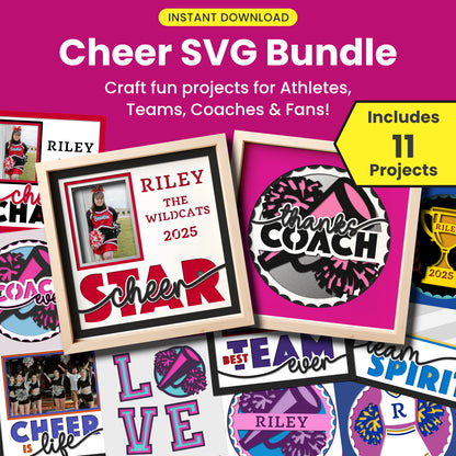 Cheerleading SVG Cut File Bundle