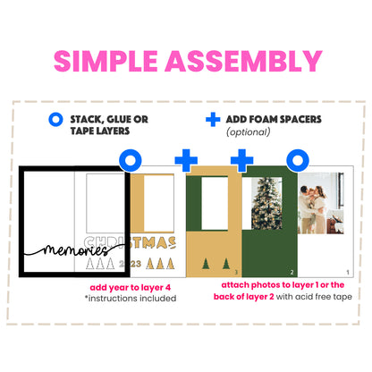 Christmas Memories Customizable Layered Shadow Box Project