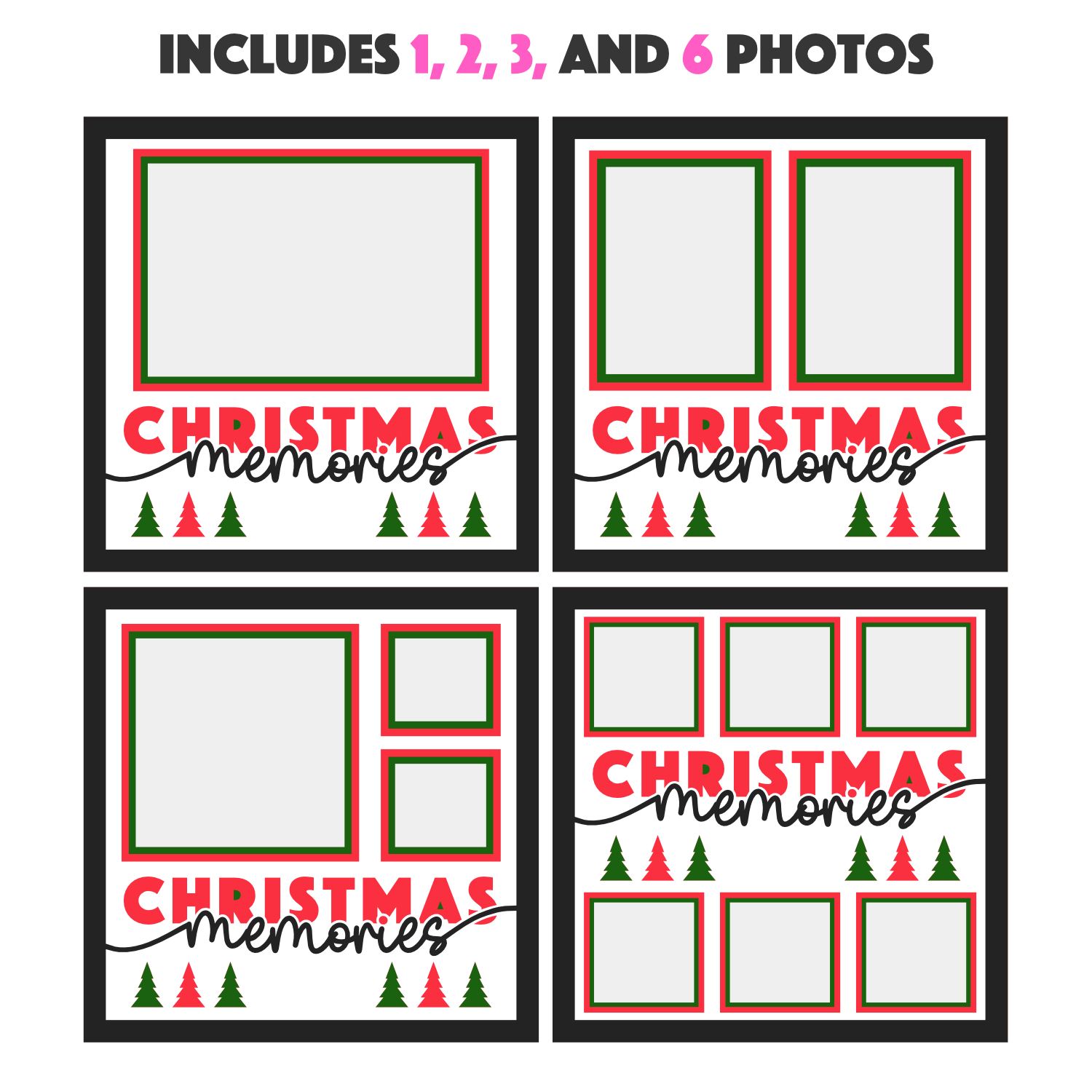 Christmas Memories Customizable Layered Shadow Box Project