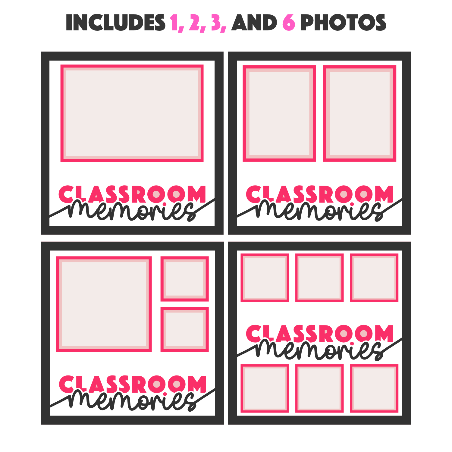 Classroom Memories Customizable Picture Frame Layered Shadow Box Project