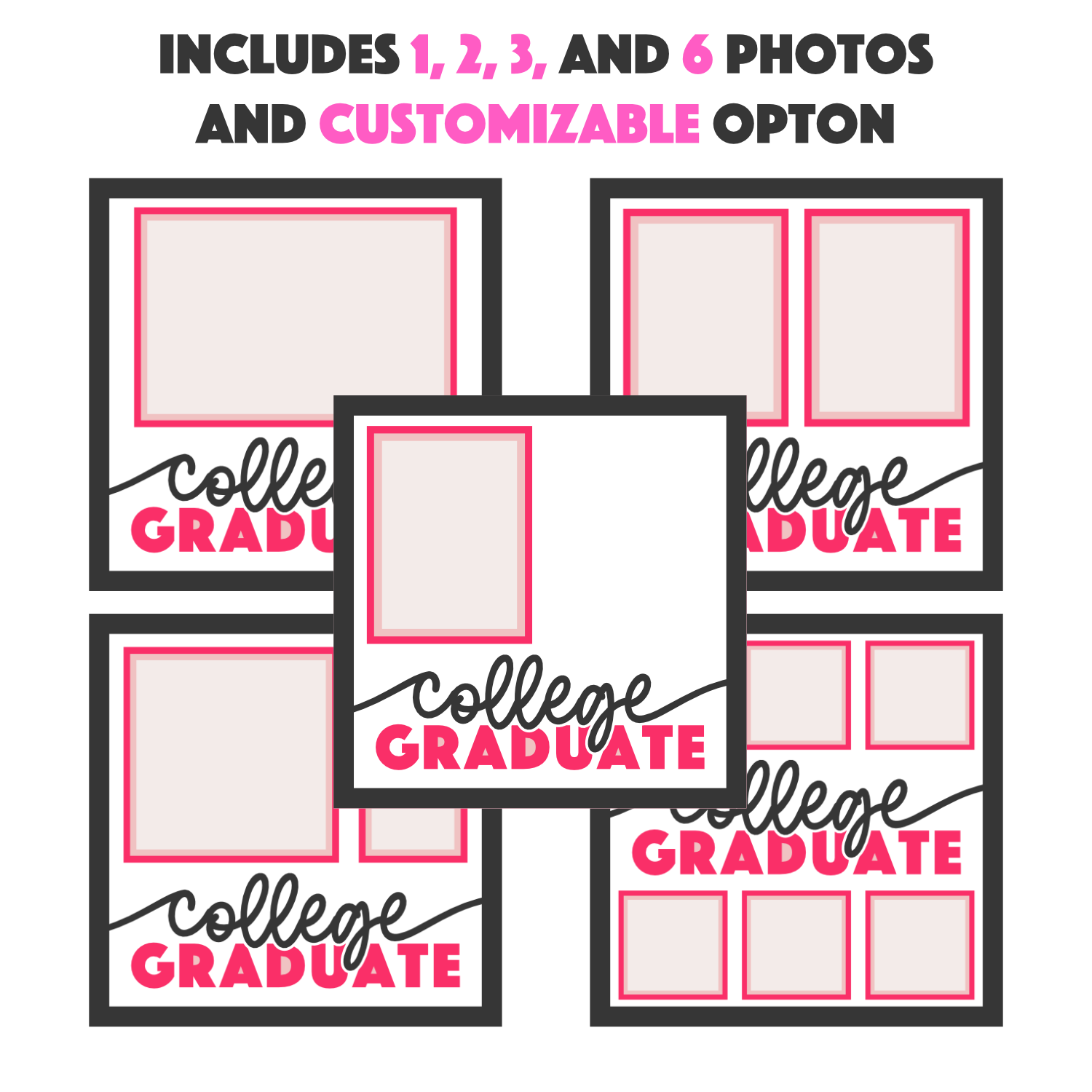 College Graduate Picture Frame Layered Shadow Box Project