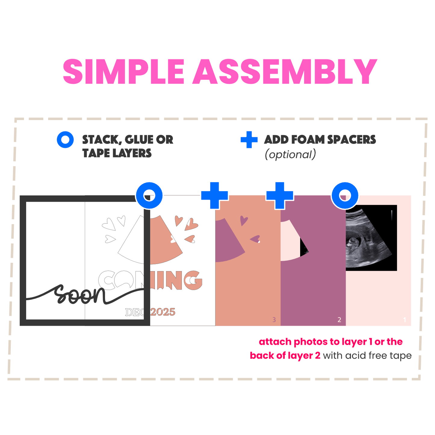 Coming Soon Ultrasound Picture Frame Shadow Box Project