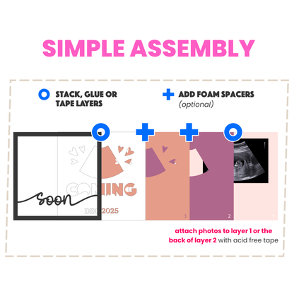 Coming Soon Ultrasound Picture Frame Shadow Box Project