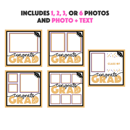 Congrats Grad Picture Frame Layered Shadow Box Project for Graduation