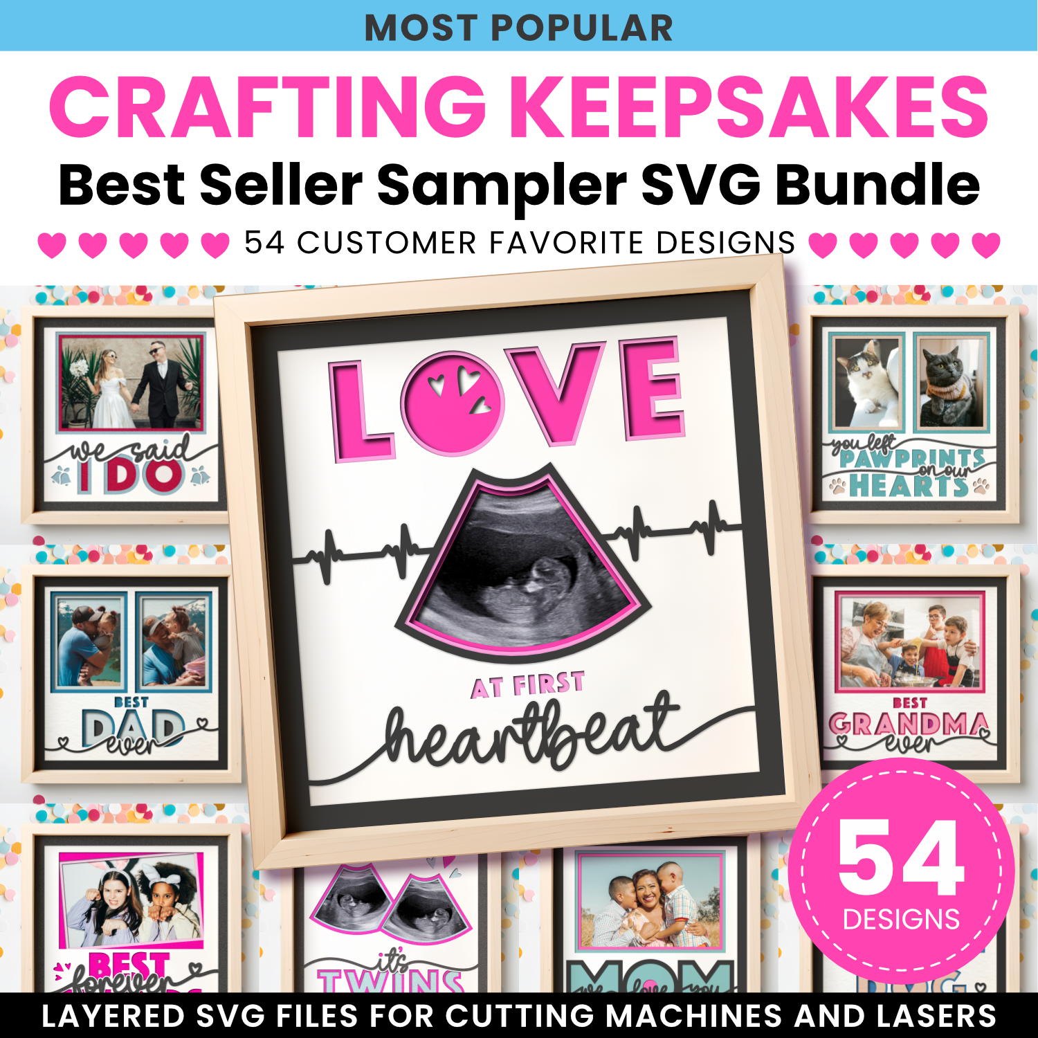 Crafting Keepsakes Best Seller Sampler SVG Bundle