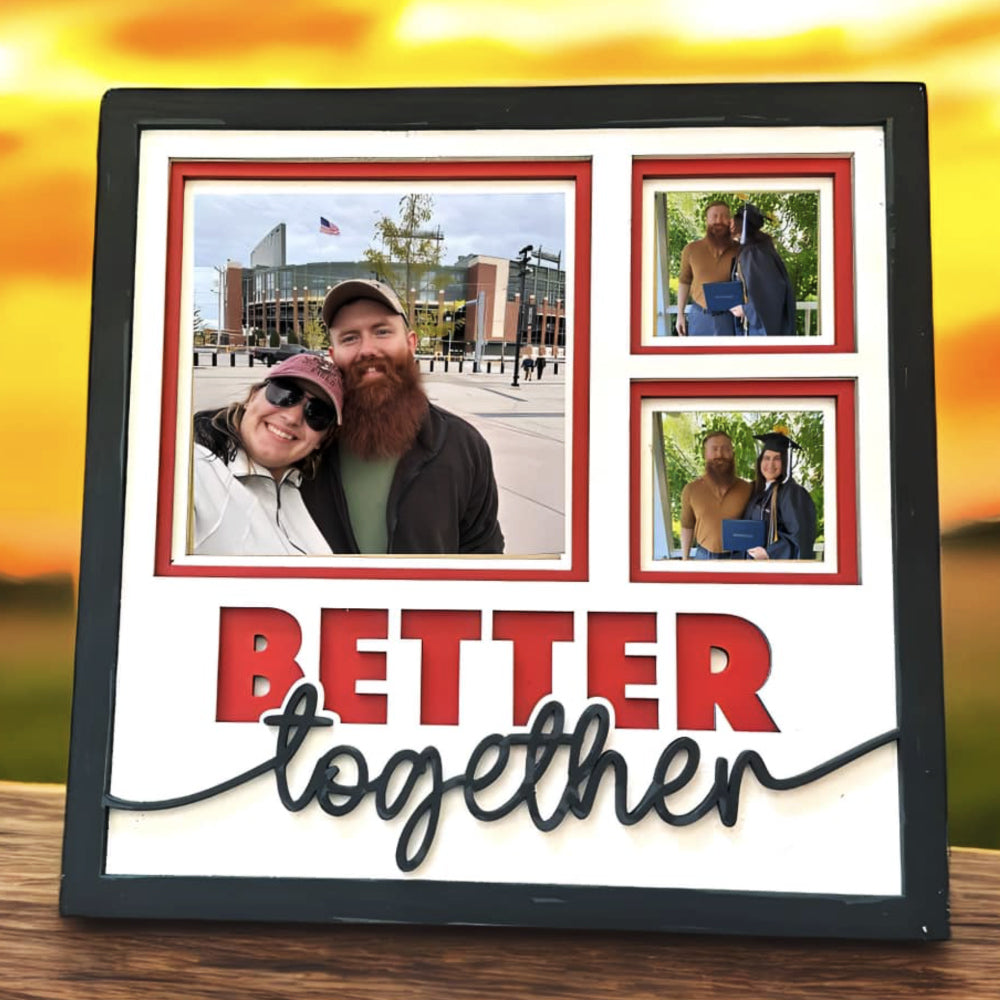Better Together Couple Picture Frame Layered Shadow Box Project