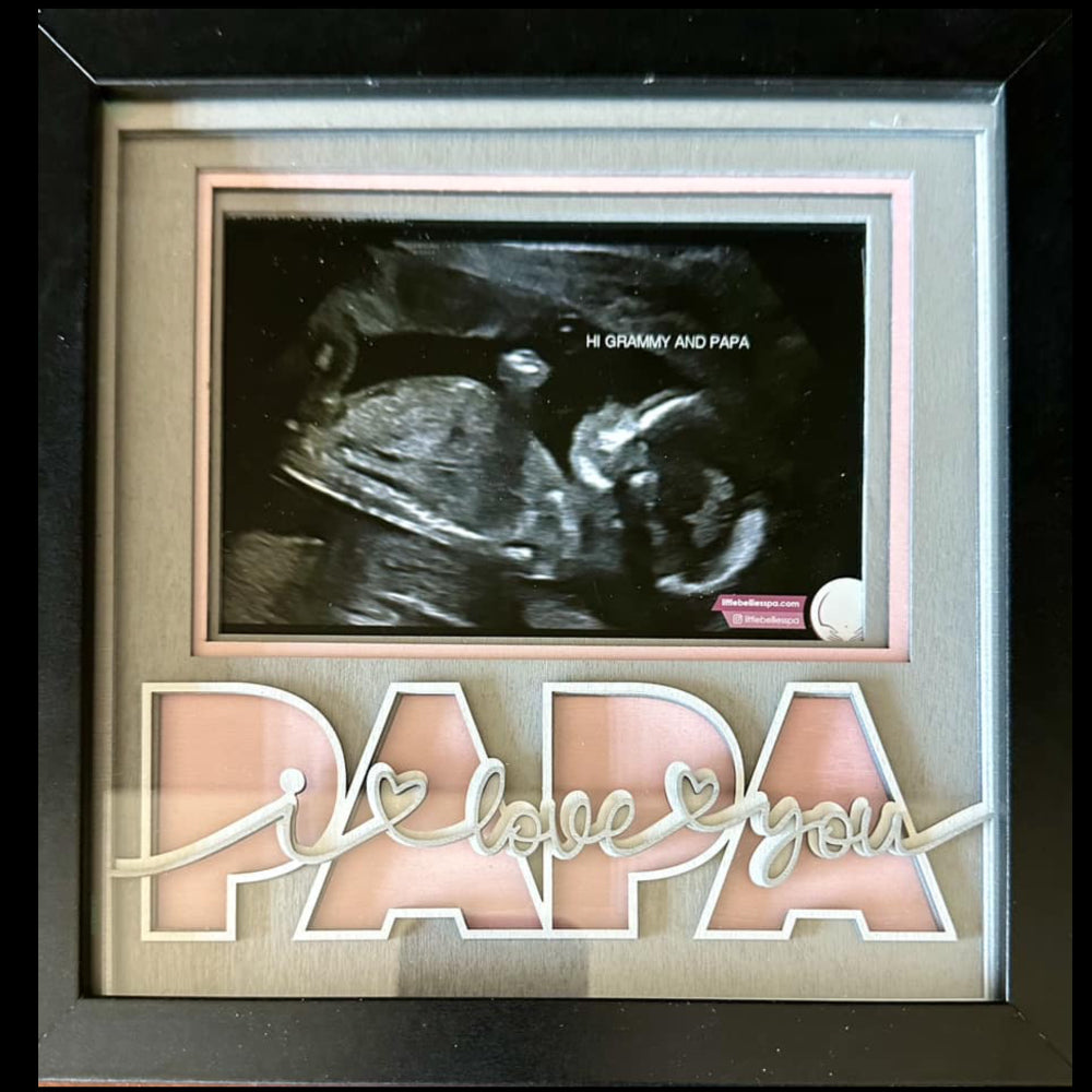 Love You Papa Picture Frame Shadow Box Project