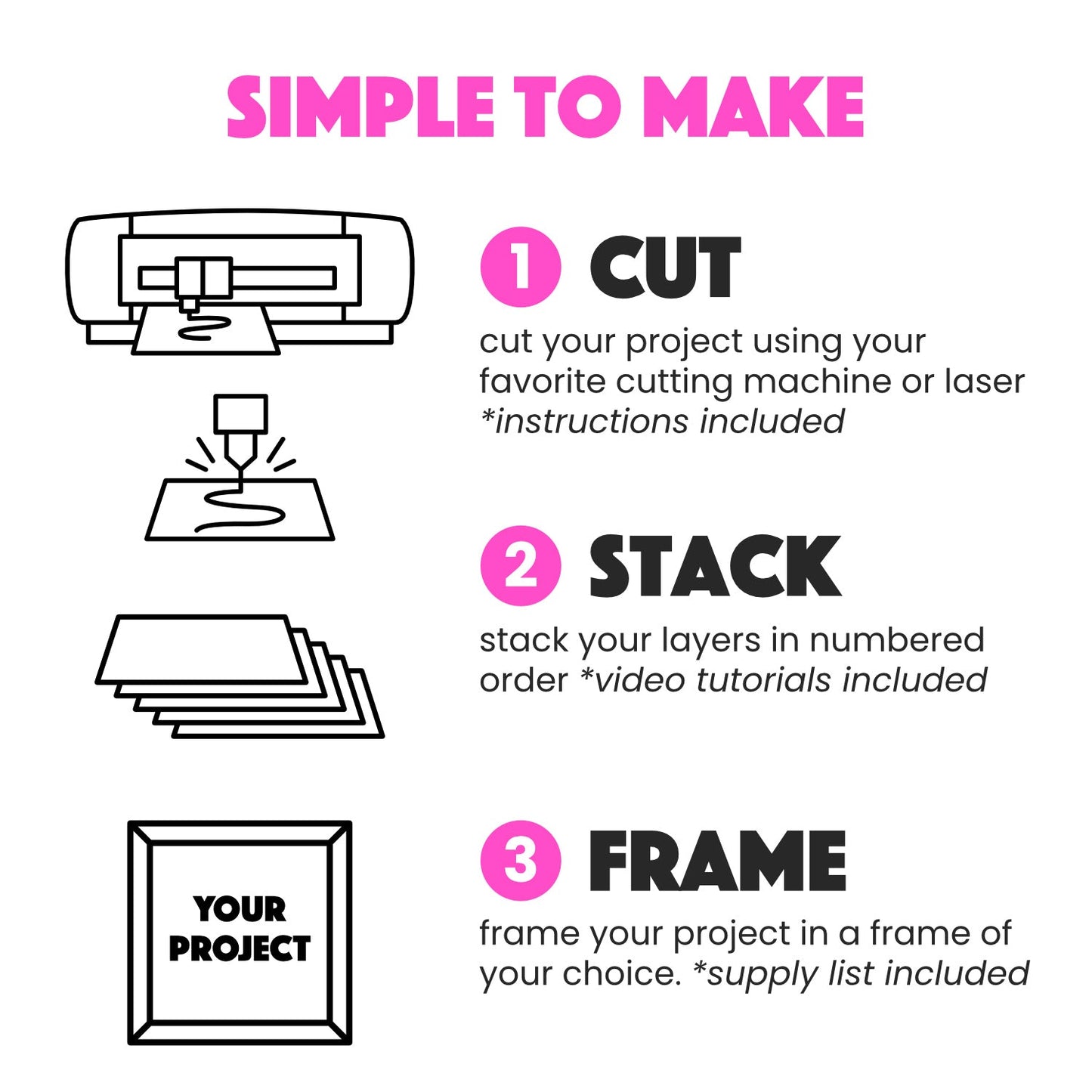 One Awesome Daughter Layered SVG Picture Frame Project