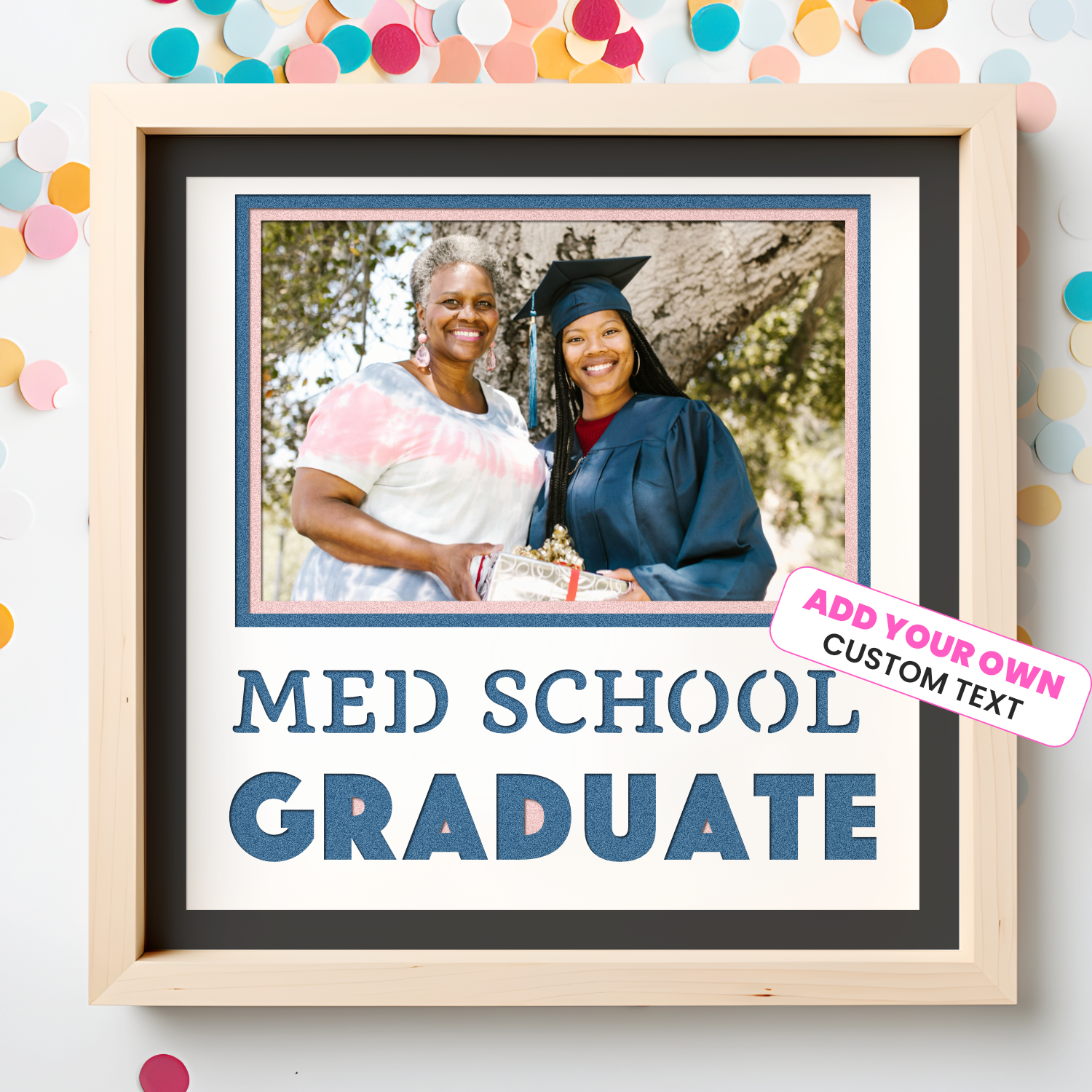 Graduate Customizable Picture Frame Layered Shadow Box Project