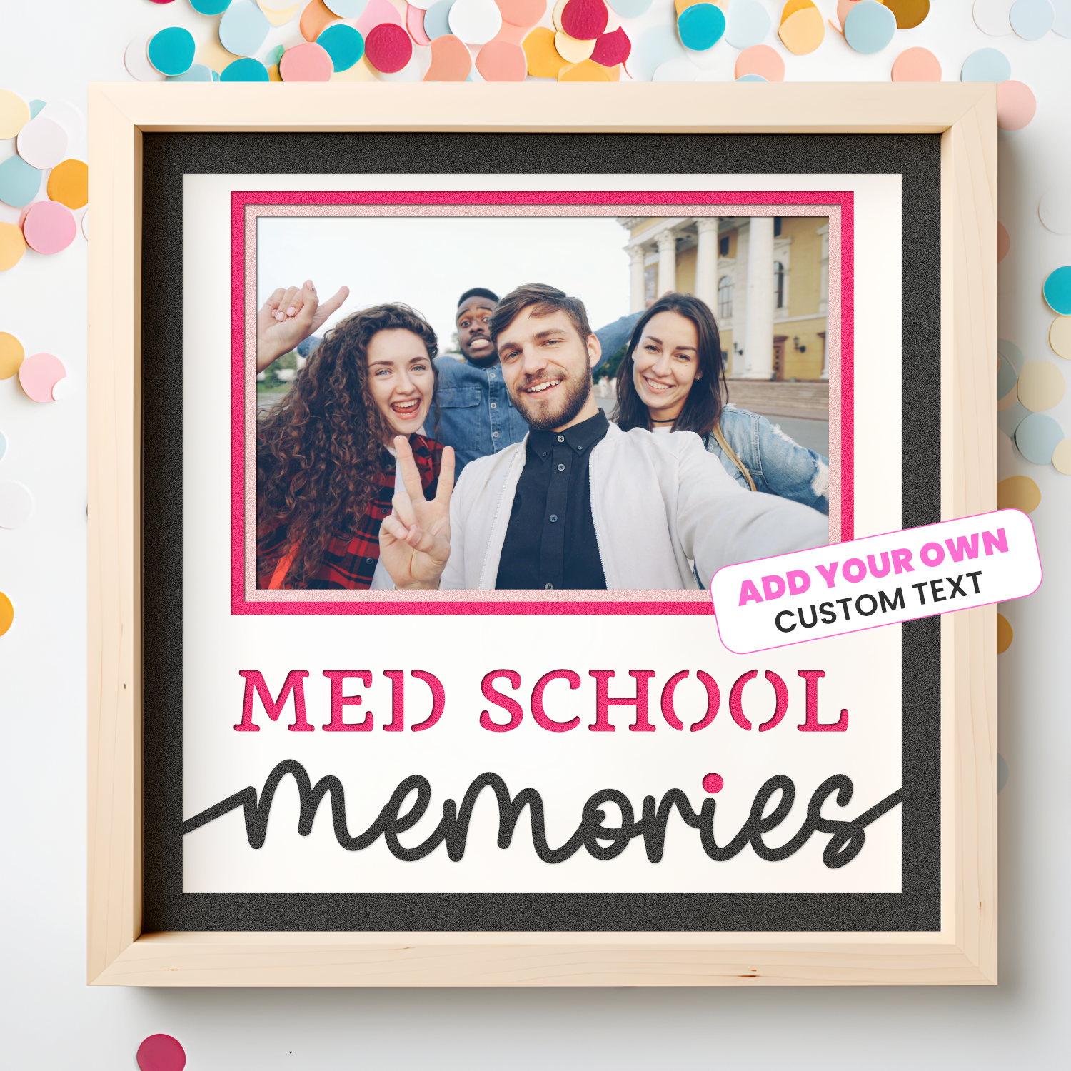 Customizable Memories Picture Frame Layered Shadow Box Project