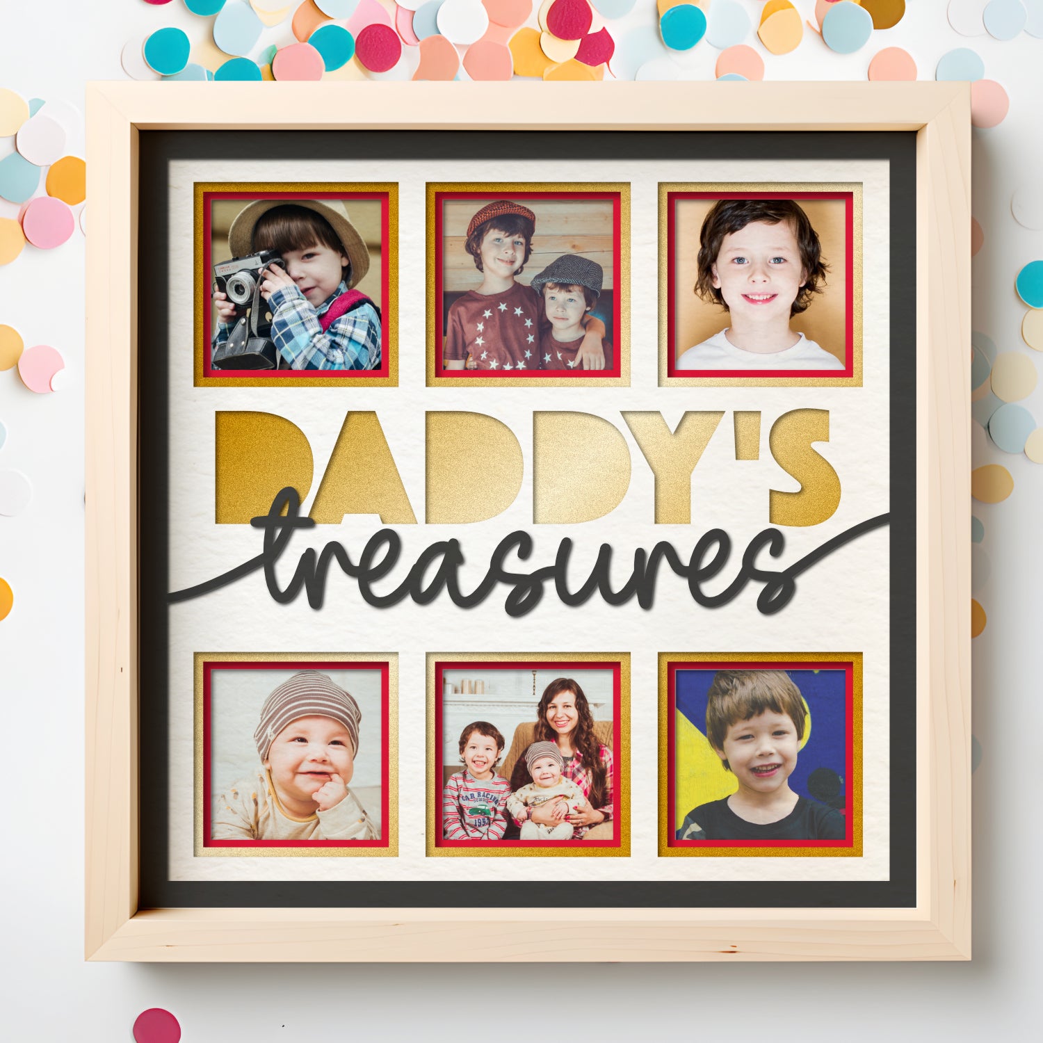 Daddy's Treasures Picture Frame Shadow Box Project