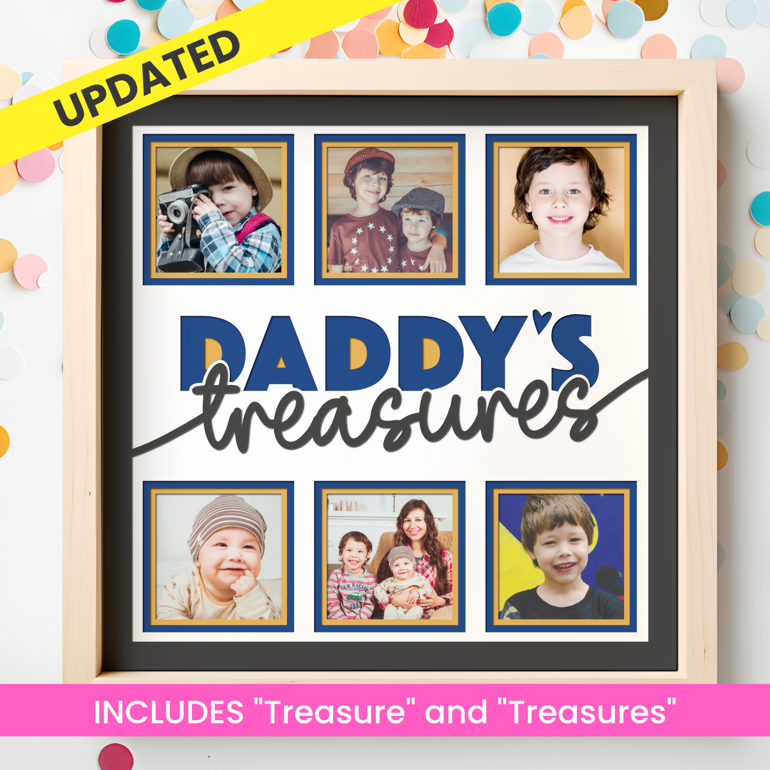 Daddy's Treasures Picture Frame Shadow Box Project