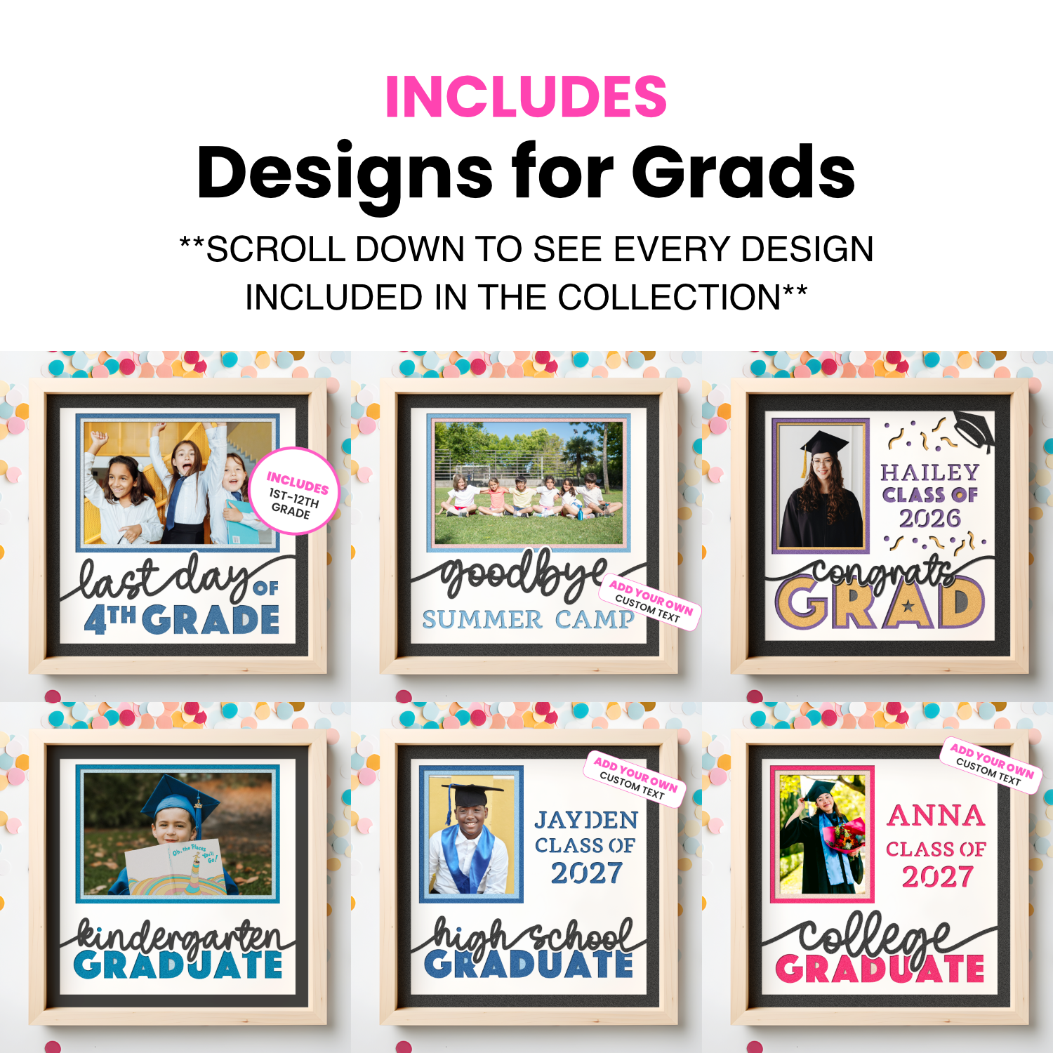 School & Teacher Picture Frame SVG Bundle