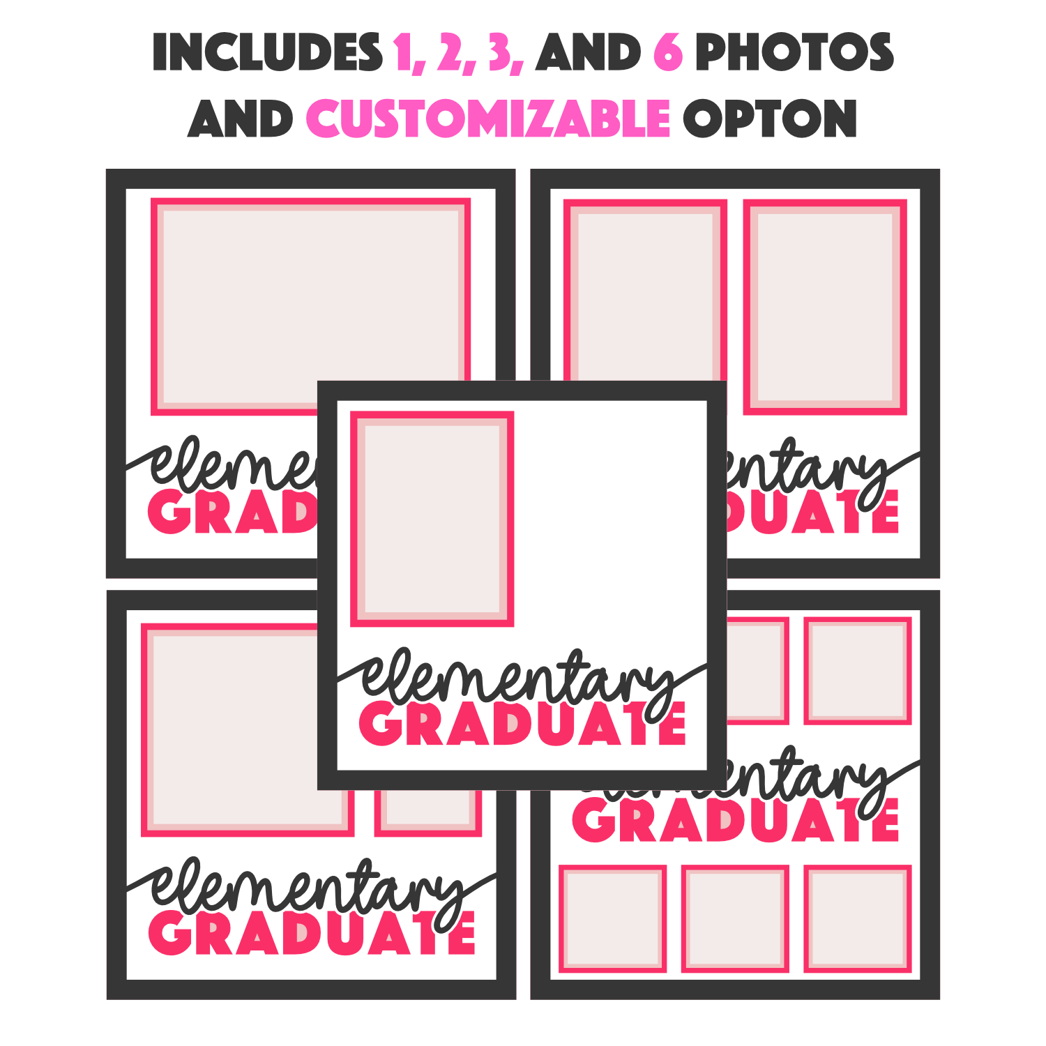 Elementary Graduate Picture Frame Layered Shadow Box Project