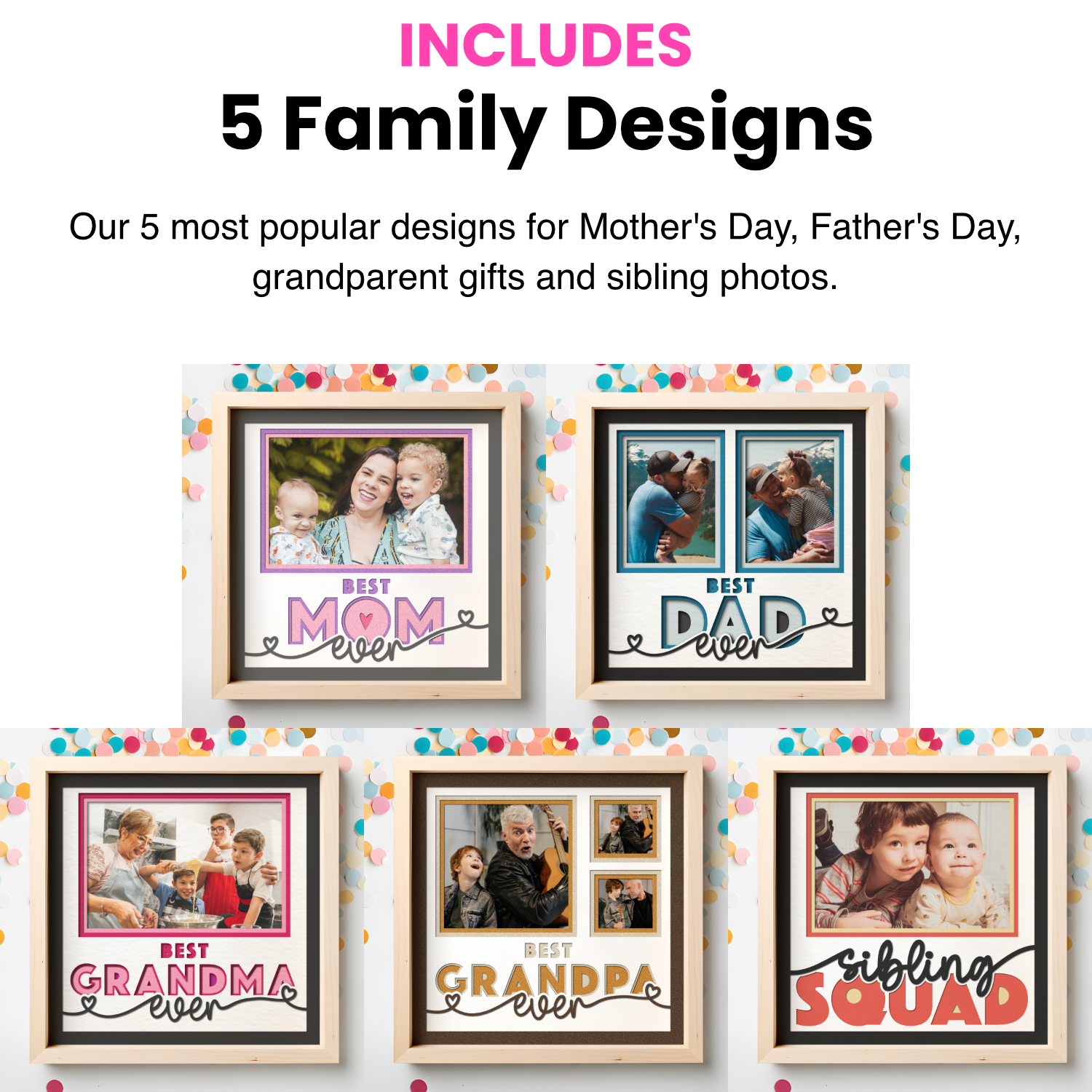Crafting Keepsakes Starter Bundle | 35 Picture Frame Designs for Cutting Machines and Lasers
