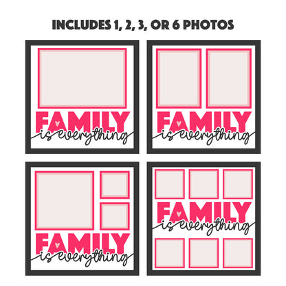 Family is Everything Picture Frame Shadow Box Project