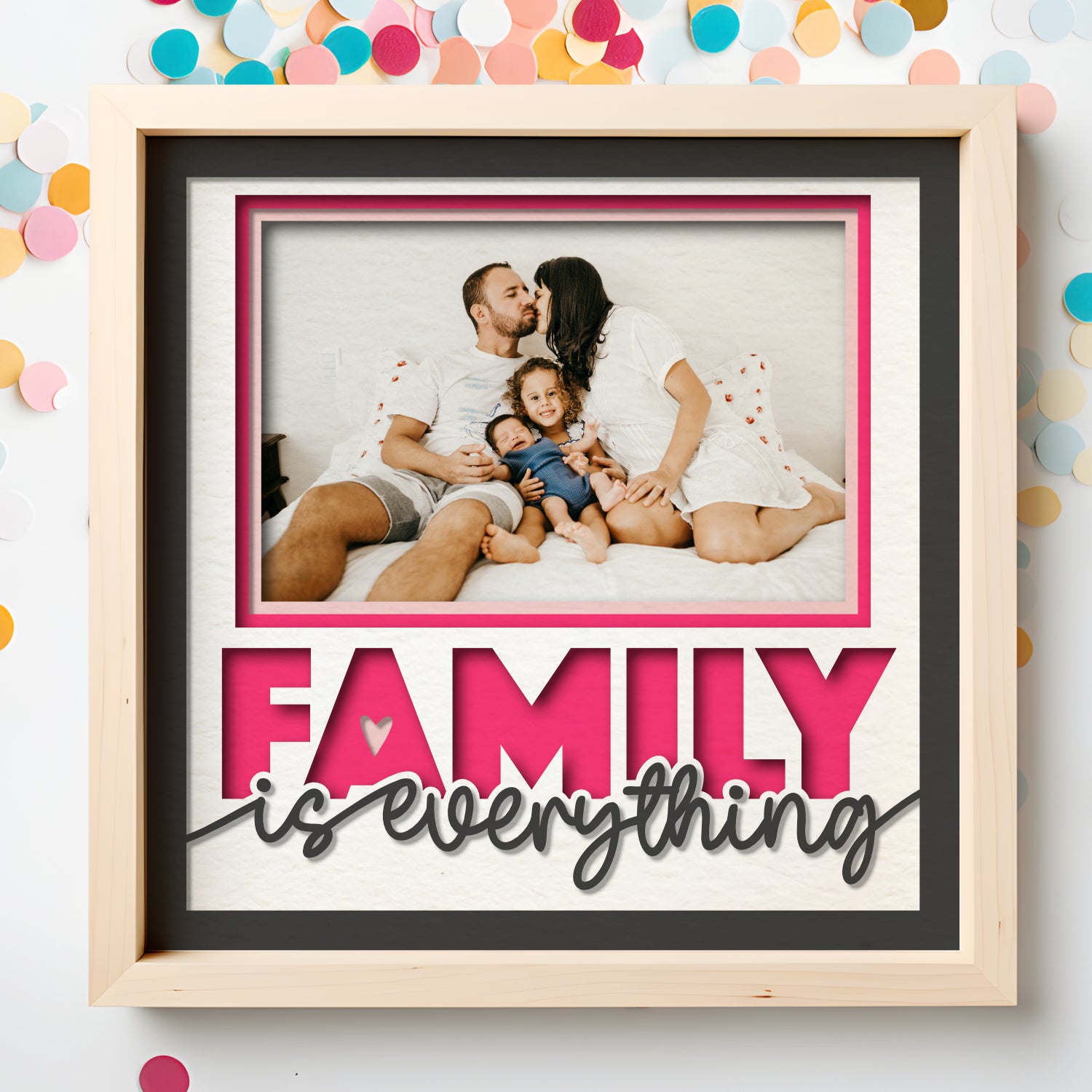 Family is Everything Picture Frame Shadow Box Project