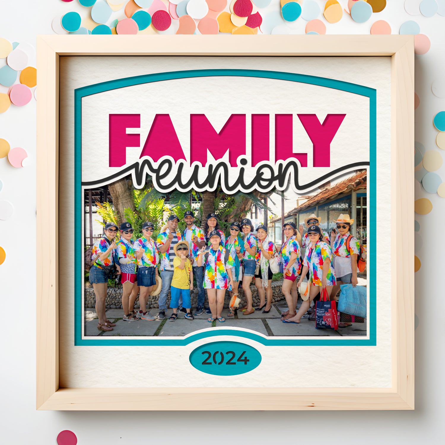 Family Reunion Picture Frame Shadow Box Project