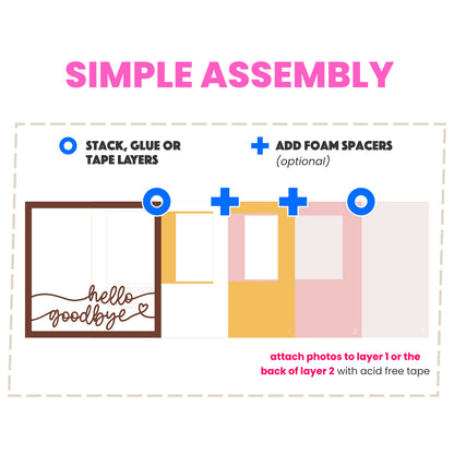 Favorite Hello, Hardest Goodbye Pet Memorial Picture Frame Shadow Box Project