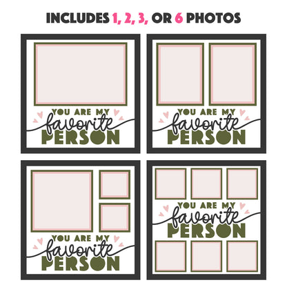 You are My Favorite Person Couple Love Layered Shadow Box Project