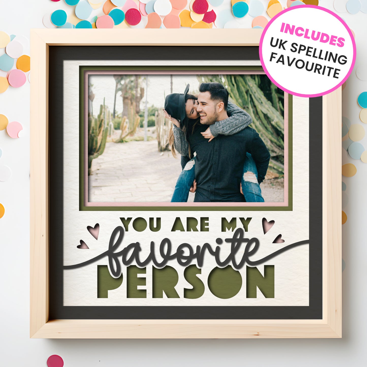 You are My Favorite Person Couple Love Layered Shadow Box Project