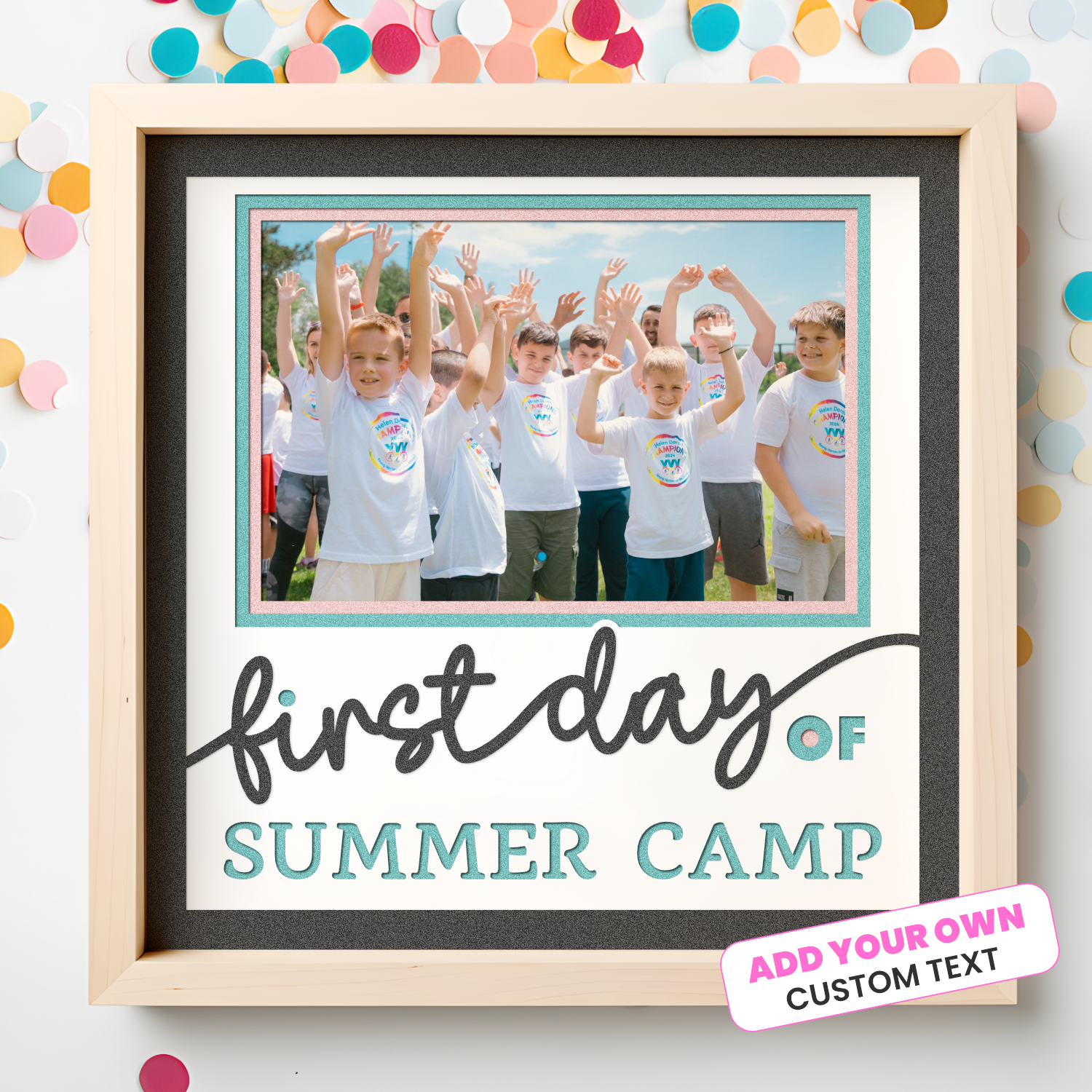 First Day of Customizable Picture Frame Layered Shadow Box Project