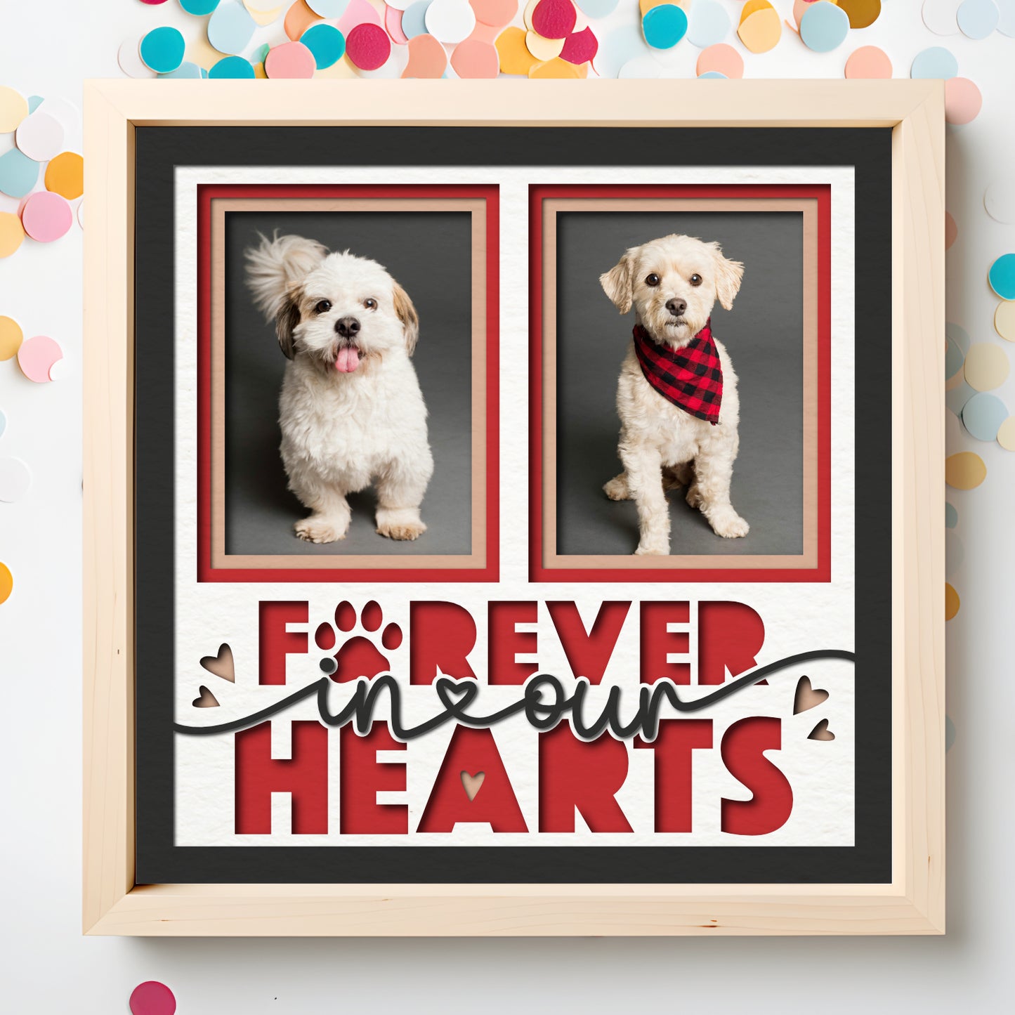 Forever in My Heart Pet Memorial Picture Frame Shadow Box Project