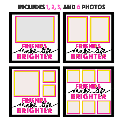 Friends Make Life Brighter Layered Shadow Box Picture Frame Project