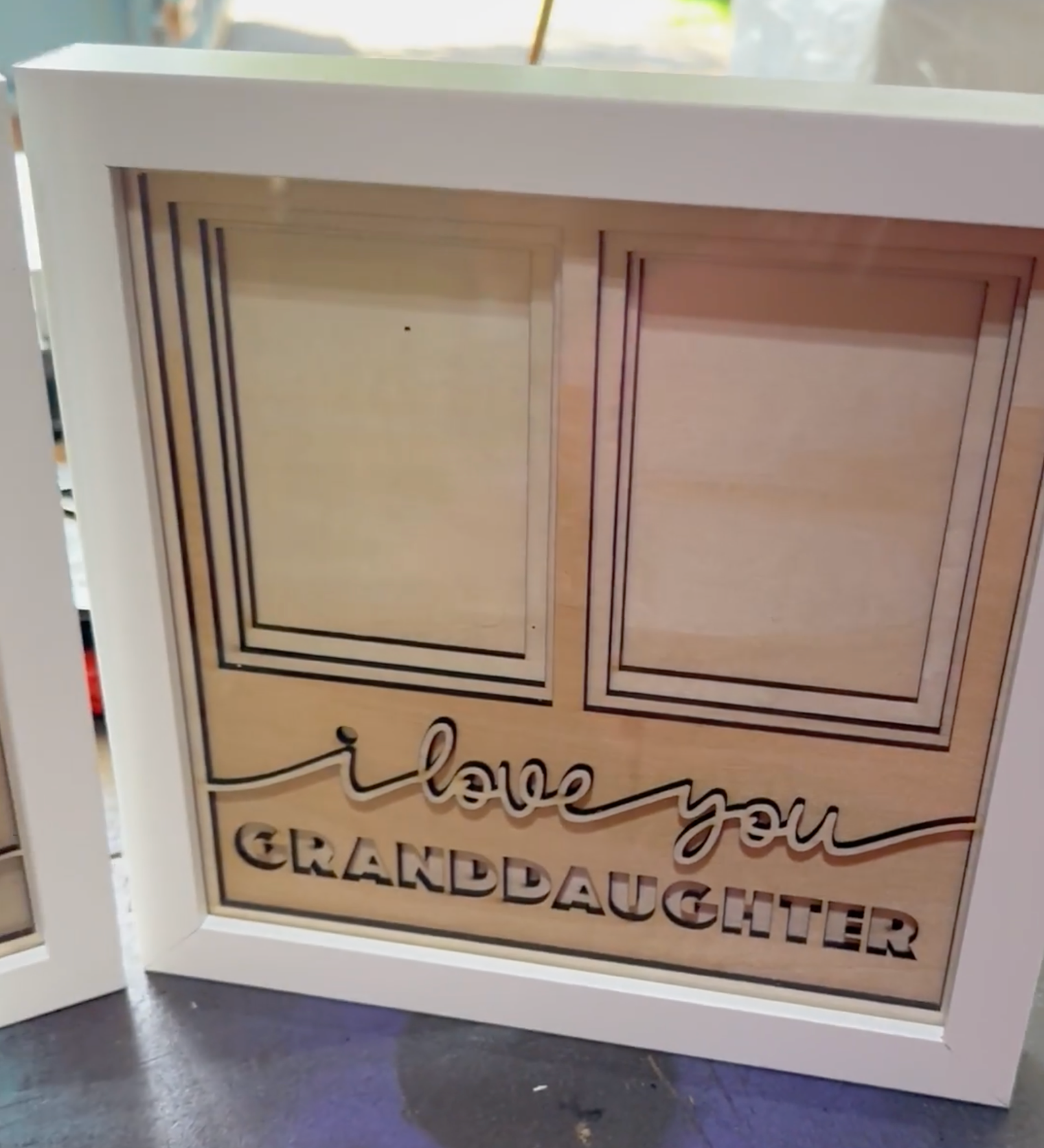 Love You Granddaughter(s) Layered SVG Picture Frame Project