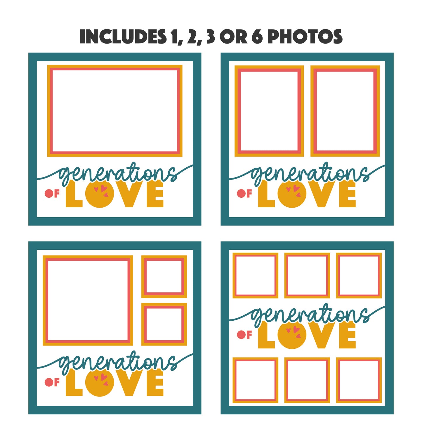 Generations of Love Picture Frame Shadow Box Project