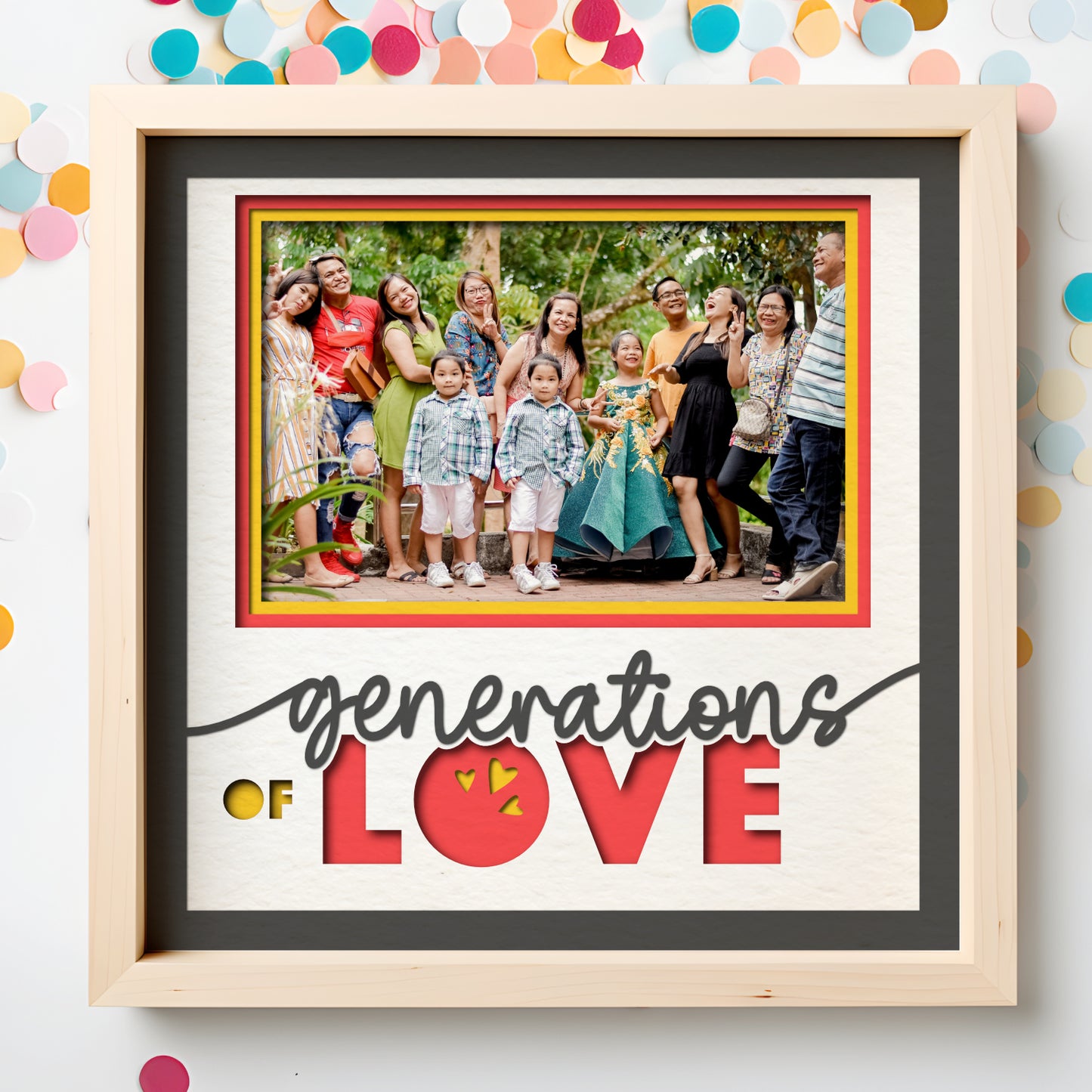 Generations of Love Picture Frame Shadow Box Project