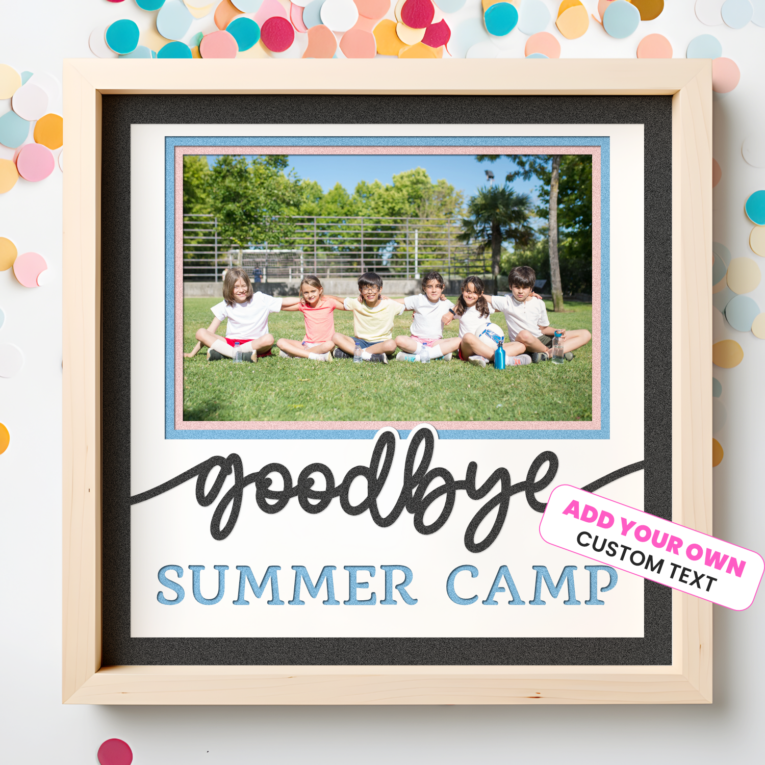 Goodbye Customizable Picture Frame Layered Shadow Box Project