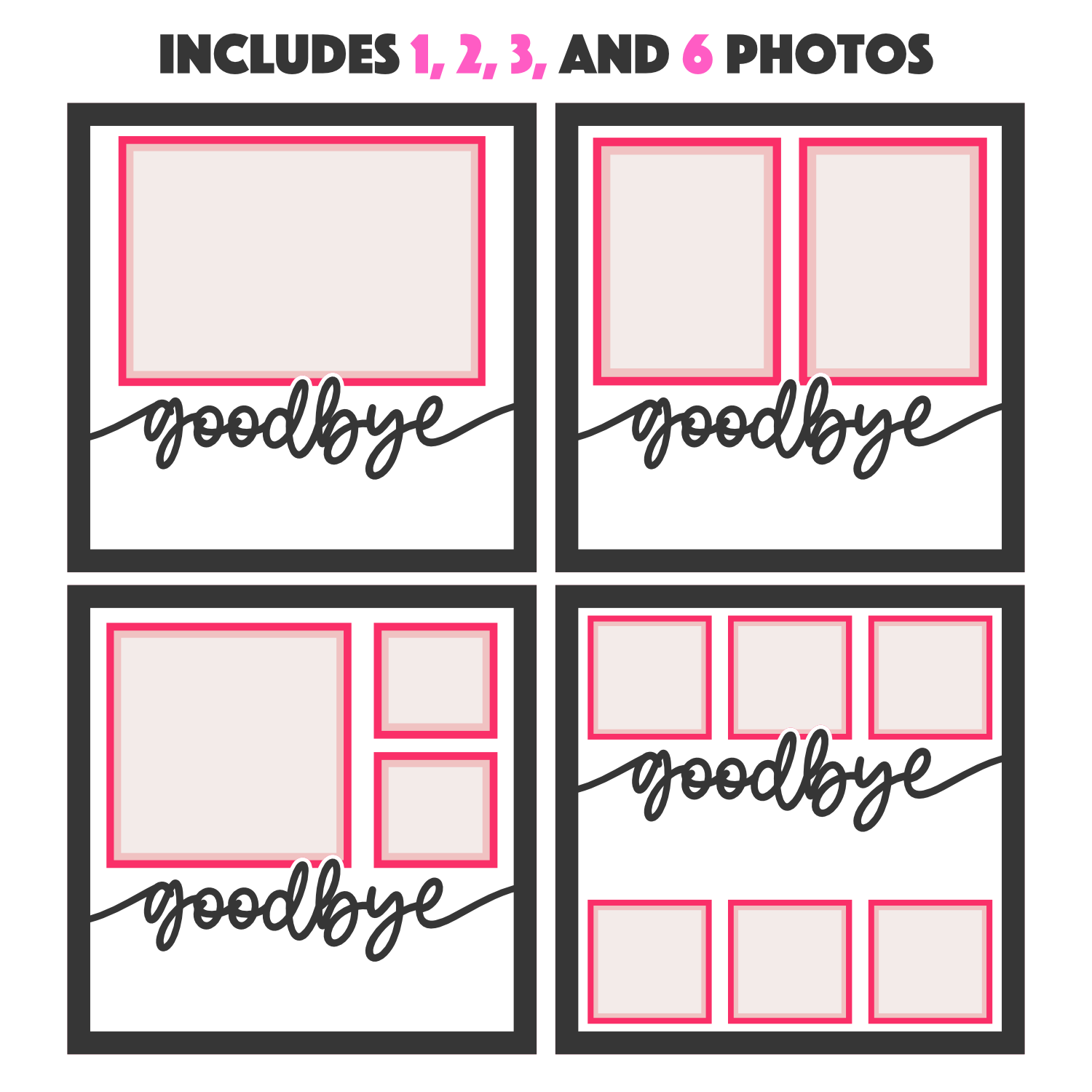 Goodbye Customizable Picture Frame Layered Shadow Box Project