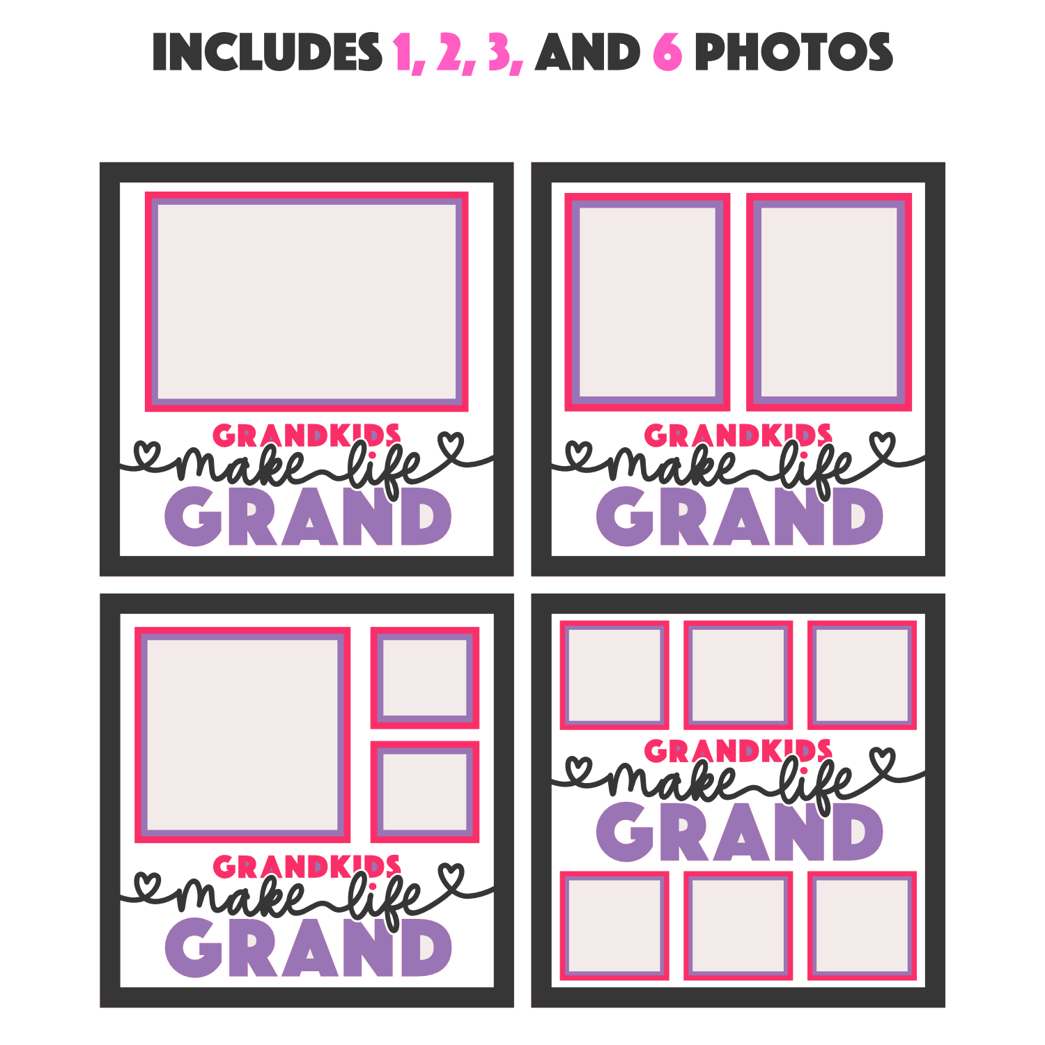 Grandkids Make Life Grand Layered Shadow Box Project