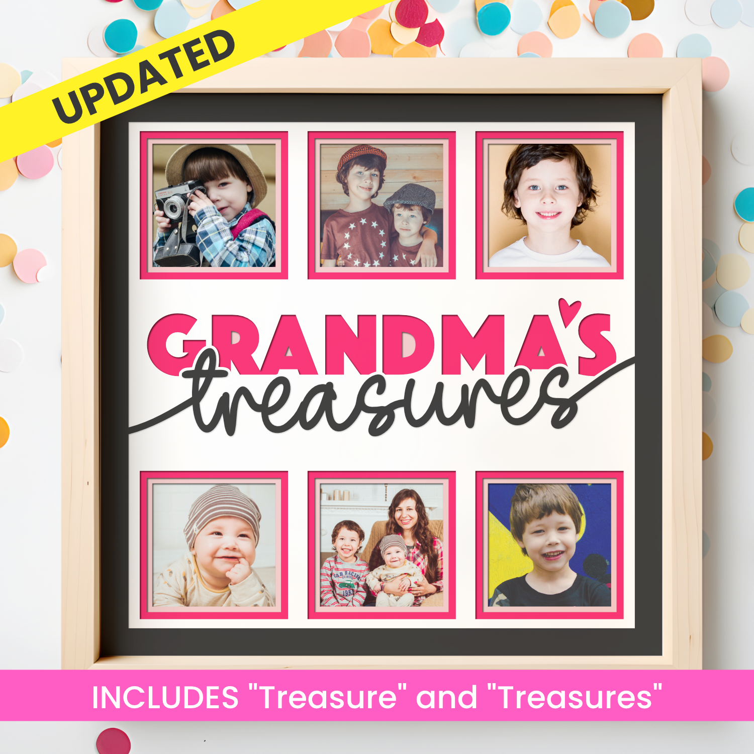 Grandma's Treasures Picture Frame Shadow Box Project