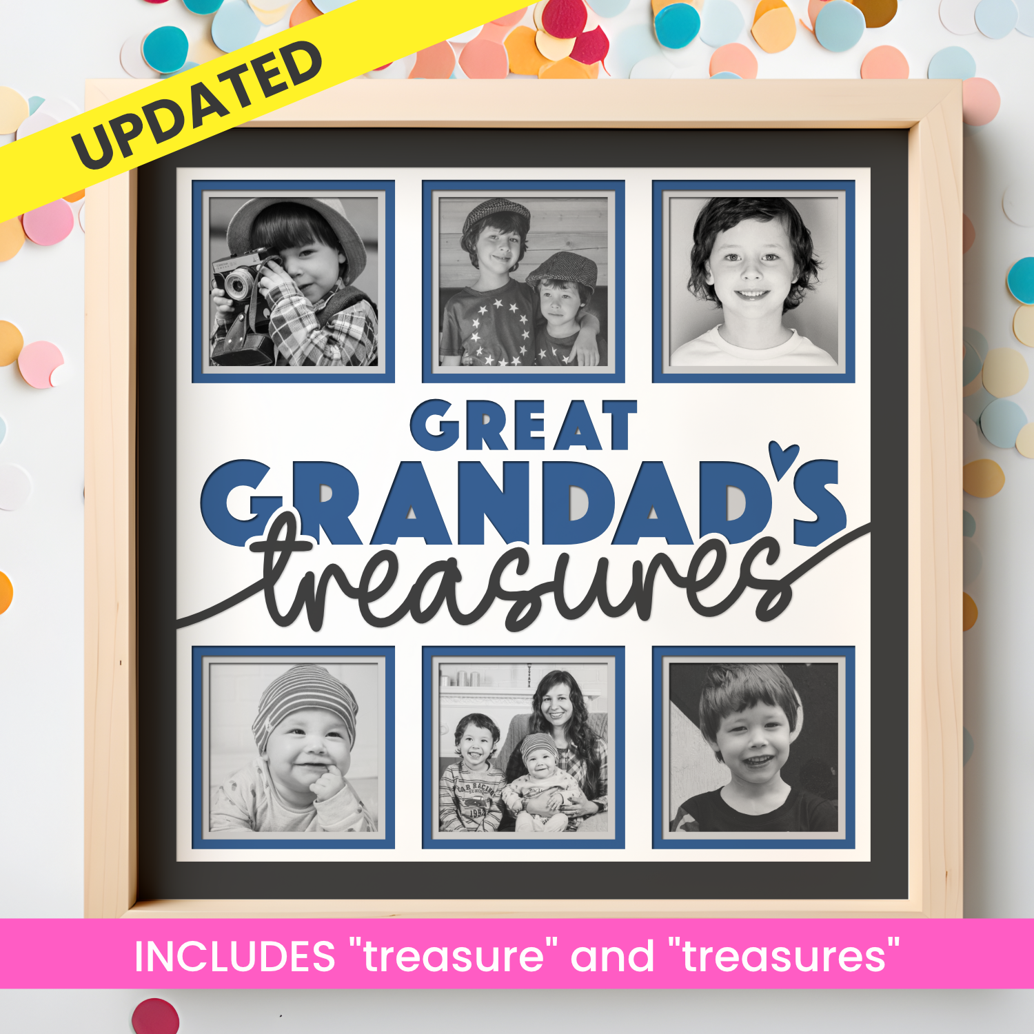 Great Grandad's Treasures Picture Frame Shadow Box Project