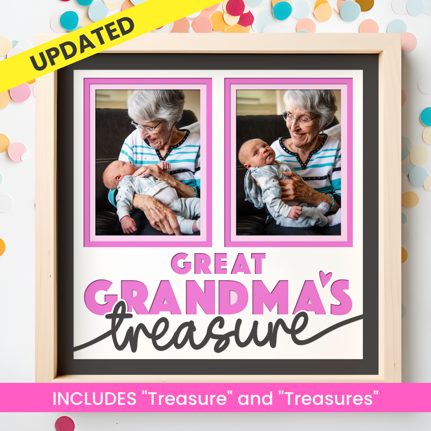 Great Grandma's Treasures Picture Frame Shadow Box Project