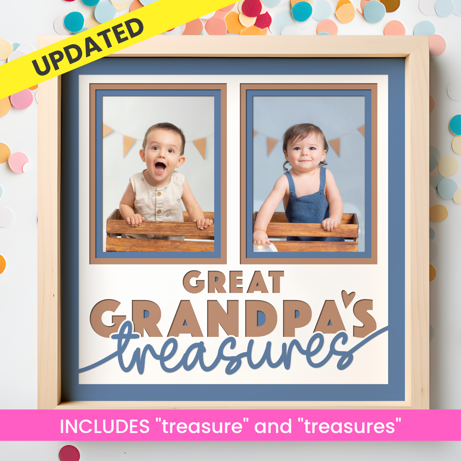 Great Grandpa's Treasures Picture Frame Shadow Box Project
