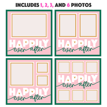 Happily Ever After Wedding Frame Layered Shadow Box Project