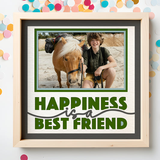 Happiness is a Best Friend Layered SVG Friendship Picture Frame Project